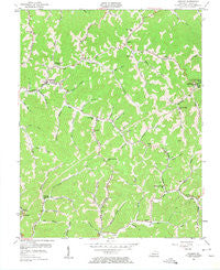 Hindman Kentucky Historical topographic map, 1:24000 scale, 7.5 X 7.5 Minute, Year 1954
