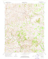 Hiseville Kentucky Historical topographic map, 1:24000 scale, 7.5 X 7.5 Minute, Year 1973