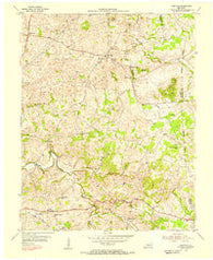 Hiseville Kentucky Historical topographic map, 1:24000 scale, 7.5 X 7.5 Minute, Year 1954