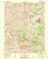 Hiseville Kentucky Historical topographic map, 1:24000 scale, 7.5 X 7.5 Minute, Year 1954