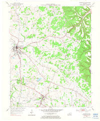 Hodgenville Kentucky Historical topographic map, 1:24000 scale, 7.5 X 7.5 Minute, Year 1953