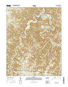 Holland Kentucky Current topographic map, 1:24000 scale, 7.5 X 7.5 Minute, Year 2016