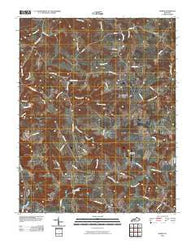 Homer Kentucky Historical topographic map, 1:24000 scale, 7.5 X 7.5 Minute, Year 2010
