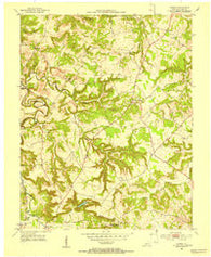 Homer Kentucky Historical topographic map, 1:24000 scale, 7.5 X 7.5 Minute, Year 1951