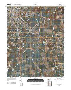 Hopkinsville Kentucky Historical topographic map, 1:24000 scale, 7.5 X 7.5 Minute, Year 2010