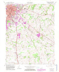 Hopkinsville Kentucky Historical topographic map, 1:24000 scale, 7.5 X 7.5 Minute, Year 1956