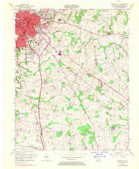 Hopkinsville Kentucky Historical topographic map, 1:24000 scale, 7.5 X 7.5 Minute, Year 1956