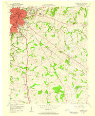 Hopkinsville Kentucky Historical topographic map, 1:24000 scale, 7.5 X 7.5 Minute, Year 1956