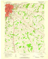 Hopkinsville Kentucky Historical topographic map, 1:24000 scale, 7.5 X 7.5 Minute, Year 1956
