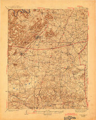 Horse Cave Kentucky Historical topographic map, 1:62500 scale, 15 X 15 Minute, Year 1938