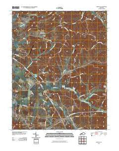 Horton Kentucky Historical topographic map, 1:24000 scale, 7.5 X 7.5 Minute, Year 2010