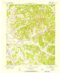 Horton Kentucky Historical topographic map, 1:24000 scale, 7.5 X 7.5 Minute, Year 1954