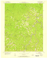 Hoskinston Kentucky Historical topographic map, 1:24000 scale, 7.5 X 7.5 Minute, Year 1954
