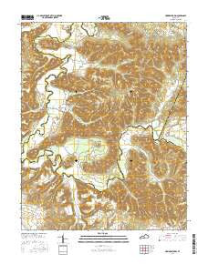 Howardstown Kentucky Current topographic map, 1:24000 scale, 7.5 X 7.5 Minute, Year 2016