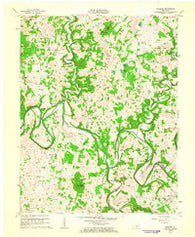Hudgins Kentucky Historical topographic map, 1:24000 scale, 7.5 X 7.5 Minute, Year 1961