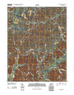 Hustonville Kentucky Historical topographic map, 1:24000 scale, 7.5 X 7.5 Minute, Year 2010