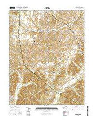 Hustonville Kentucky Current topographic map, 1:24000 scale, 7.5 X 7.5 Minute, Year 2016