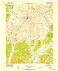 Hustonville Kentucky Historical topographic map, 1:24000 scale, 7.5 X 7.5 Minute, Year 1952