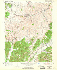 Hustonville Kentucky Historical topographic map, 1:24000 scale, 7.5 X 7.5 Minute, Year 1952