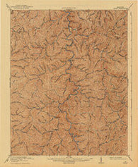 Hyden Kentucky Historical topographic map, 1:62500 scale, 15 X 15 Minute, Year 1919