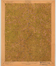 Hyden Kentucky Historical topographic map, 1:62500 scale, 15 X 15 Minute, Year 1919