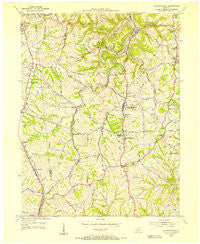 Independence Kentucky Historical topographic map, 1:24000 scale, 7.5 X 7.5 Minute, Year 1955