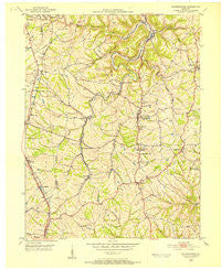 Independence Kentucky Historical topographic map, 1:24000 scale, 7.5 X 7.5 Minute, Year 1950