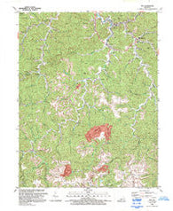 Inez Kentucky Historical topographic map, 1:24000 scale, 7.5 X 7.5 Minute, Year 1992