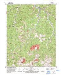 Inez Kentucky Historical topographic map, 1:24000 scale, 7.5 X 7.5 Minute, Year 1992