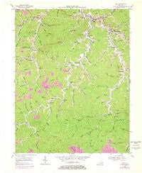 Inez Kentucky Historical topographic map, 1:24000 scale, 7.5 X 7.5 Minute, Year 1954