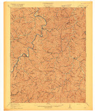 Inez Kentucky Historical topographic map, 1:62500 scale, 15 X 15 Minute, Year 1916