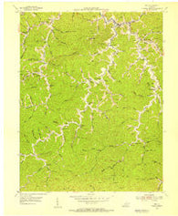 Inez Kentucky Historical topographic map, 1:24000 scale, 7.5 X 7.5 Minute, Year 1954