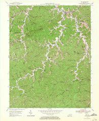 Inez Kentucky Historical topographic map, 1:24000 scale, 7.5 X 7.5 Minute, Year 1954