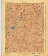 Inez Kentucky Historical topographic map, 1:62500 scale, 15 X 15 Minute, Year 1916
