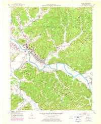 Irvine Kentucky Historical topographic map, 1:24000 scale, 7.5 X 7.5 Minute, Year 1952