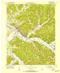 Irvine Kentucky Historical topographic map, 1:24000 scale, 7.5 X 7.5 Minute, Year 1952