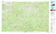 Irvine Kentucky Historical topographic map, 1:100000 scale, 30 X 60 Minute, Year 1982