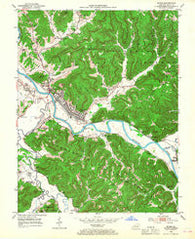 Irvine Kentucky Historical topographic map, 1:24000 scale, 7.5 X 7.5 Minute, Year 1952