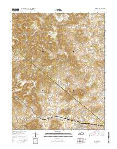 Irvington Kentucky Current topographic map, 1:24000 scale, 7.5 X 7.5 Minute, Year 2016