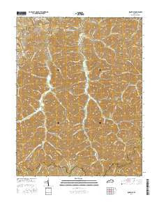Isonville Kentucky Current topographic map, 1:24000 scale, 7.5 X 7.5 Minute, Year 2016