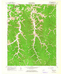 Isonville Kentucky Historical topographic map, 1:24000 scale, 7.5 X 7.5 Minute, Year 1962