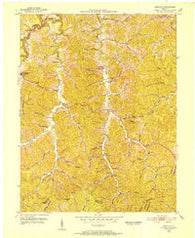 Isonville Kentucky Historical topographic map, 1:24000 scale, 7.5 X 7.5 Minute, Year 1950