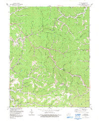Ivyton Kentucky Historical topographic map, 1:24000 scale, 7.5 X 7.5 Minute, Year 1992