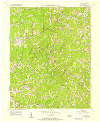 Ivyton Kentucky Historical topographic map, 1:24000 scale, 7.5 X 7.5 Minute, Year 1953