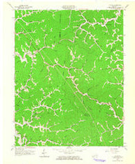 Ivyton Kentucky Historical topographic map, 1:24000 scale, 7.5 X 7.5 Minute, Year 1962