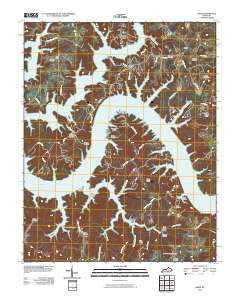 Jabez Kentucky Historical topographic map, 1:24000 scale, 7.5 X 7.5 Minute, Year 2010