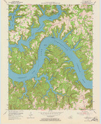 Jabez Kentucky Historical topographic map, 1:24000 scale, 7.5 X 7.5 Minute, Year 1954