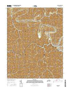 Jackson Kentucky Current topographic map, 1:24000 scale, 7.5 X 7.5 Minute, Year 2016