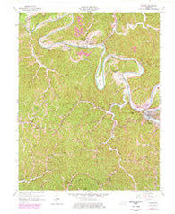 Jackson Kentucky Historical topographic map, 1:24000 scale, 7.5 X 7.5 Minute, Year 1961