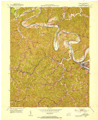Jackson Kentucky Historical topographic map, 1:24000 scale, 7.5 X 7.5 Minute, Year 1951